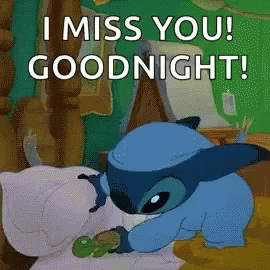 Stitch Good Night Gif - Stitch Good Night I Miss You - Discover & Share Gifs