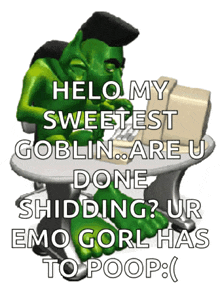 Goblin Green Monster GIF - Goblin Green Monster Typing GIFs
