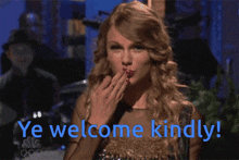 You'Re Welcome Taylor Swift GIF - You'Re Welcome Taylor Swift Kindly GIFs