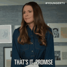 Thats It Promise Liza Miller GIF - Thats It Promise Liza Miller Younger GIFs