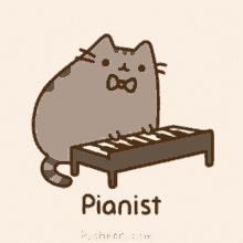 Piano Pusheen Piano GIF - Piano Pusheen Piano Cat GIFs