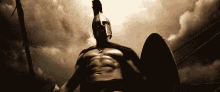 Cleaning Off The Shield - 300 GIF - 300 Leonidas Spartan GIFs