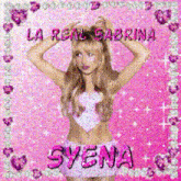 a picture of a girl with the name syena on the bottom