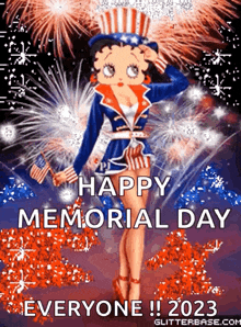 Memorial Day Betty Boop GIF - Memorial Day Betty Boop Sparkles GIFs