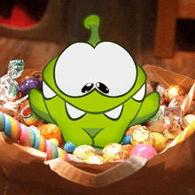 Excited Om Nom GIF - Excited Om Nom Cut The Rope GIFs