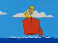 Please Save Me Superman Homer Simpson GIF - Please Save Me Superman Homer Simpson Praying GIFs