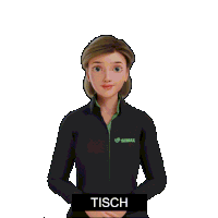 a woman wearing a black shirt with simax on the front