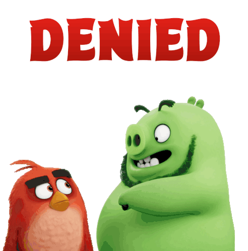 Denied Oh No Sticker - Denied Oh No Rejected Stickers
