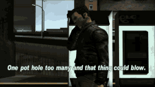 Gtagif Gta One Liners GIF - Gtagif Gta One Liners One Pot Hole Too Many And That Thing Could Blow GIFs