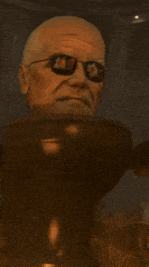 a close up of a person in a dark room with a light behind them