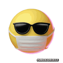 sunglasses face mask emoji smiley