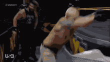 a wrestling match is being sponsored by usa