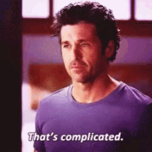 Thats Complicated Greys Anatomy GIF - Thats Complicated Greys Anatomy Derek Shepherd GIFs