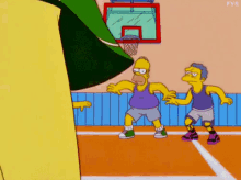 Simpsons Basketball GIF - The Simpsons Homer Simpson Groundskeeper Willie GIFs