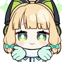 a cartoon drawing of a girl with a bow on her hair