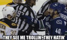 Vancouver Canucks They See Me Trollin GIF