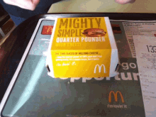 mcdonalds quarter pounder burger fast food
