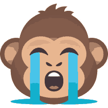 crying monkey monkey joypixels monkey emoji monkey face