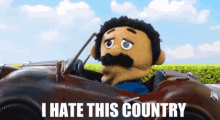 Awkward Puppets Diego GIF - Awkward Puppets Diego I Hate This Country GIFs