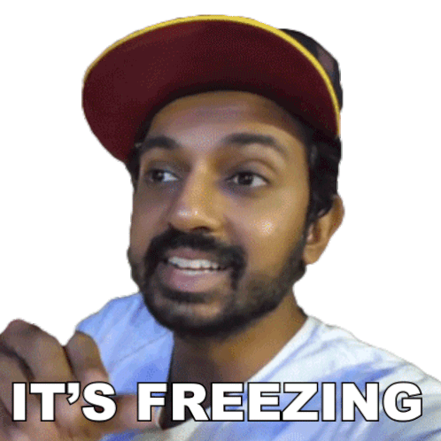 Its Freezing Faisal Khan Sticker - Its Freezing Faisal Khan Its So Cold Stickers
