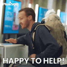 Happy Delighted GIF - Happy Delighted Happy To Help GIFs