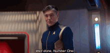 Well Done Number One Anson Mount GIF - Well Done Number One Anson Mount Captain Christopher Pike GIFs