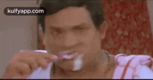 Funny Brushing Teeth.Gif GIF - Funny Brushing Teeth Tanikella Bharani Brush GIFs