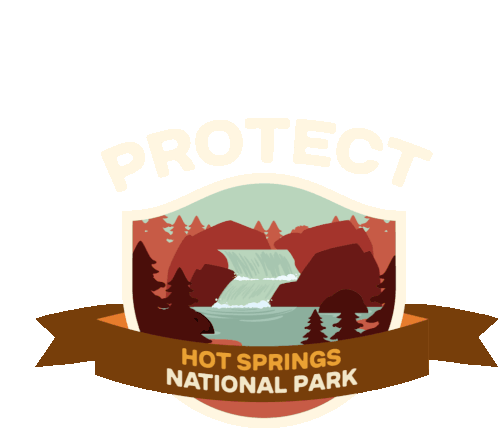Protect More Parks Protect Hot Springs National Park Sticker - Protect More Parks Protect Hot Springs National Park Camping Stickers