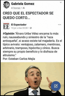 Alvaro Uribe Uribismo GIF - Alvaro Uribe Uribismo Uribestia GIFs