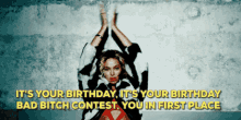 beyonce clapping its your birthday bad bitch contest