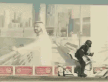 polisi keren arab motor terbang