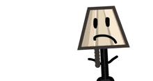 a picture of a lamp with the word lit written over it