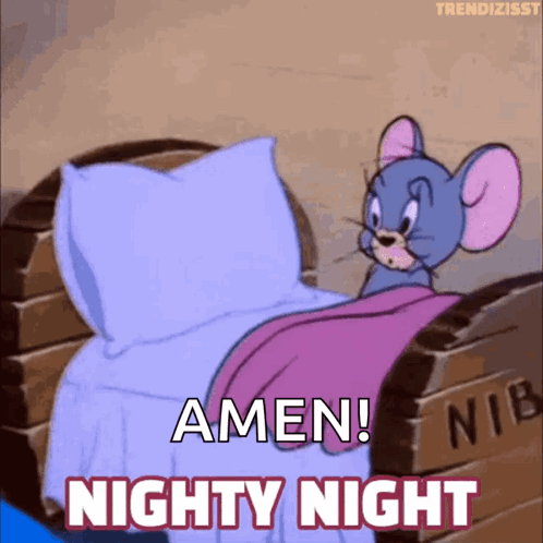 Nighty Night Tom And Jerry GIF - Nighty Night Tom And Jerry Bedtime ...