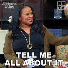 Tell Me About It Leah GIF - Tell Me About It Leah Assisted Living GIFs