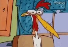 Cant Sleep Cow And Chicken GIF