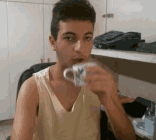 George Diarchy GIF - George Diarchy Drinking Water GIFs