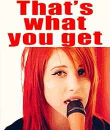 thats what you get paramore