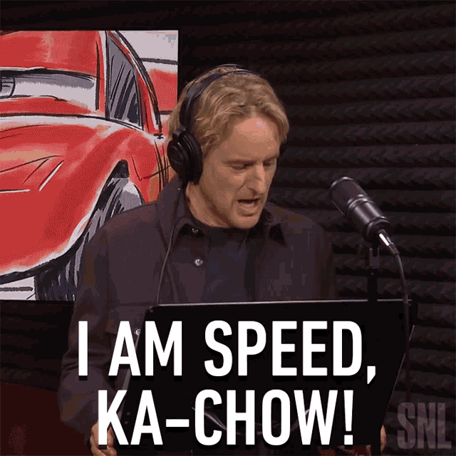 I Am Speed Saturday Night Live GIF - I Am Speed Saturday Night Live Kachow  - Discover & Share GIFs