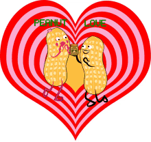 heart peanuts