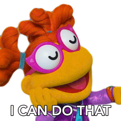 I Can Do That Baby Skeeter Sticker - I Can Do That Baby Skeeter Muppet Babies Stickers