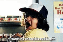 Stranger Things Chocolate Pudding GIF