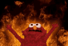 Elmo Fire GIF - Elmo Fire On Fire GIFs