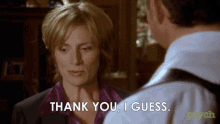 Thank You I Guess GIF - Thank You I Guess Kirsten Nelson GIFs