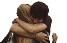 hugging embrace