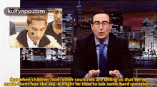 But When Children From Other Countries Are Telling Us That We'Vemade Them Fear The Sky, It Might Be Time To Ask Some Hard Questions..Gif GIF - But When Children From Other Countries Are Telling Us That We'Vemade Them Fear The Sky It Might Be Time To Ask Some Hard Questions. John Oliver GIFs