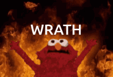 Elmo Wrath GIF - Elmo Wrath Fire GIFs