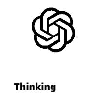 a black and white logo for a company called chatgpt with a knot in the middle .