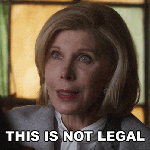 This Is Not Legal Diane Lockhart GIF - This Is Not Legal Diane Lockhart The Good Fight GIFs