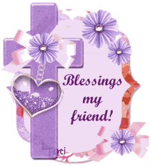 Blessings My Friends Heart GIF - Blessings My Friends Heart Cross GIFs