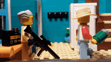 Gun Lego GIF - Gun Lego Zombie GIFs